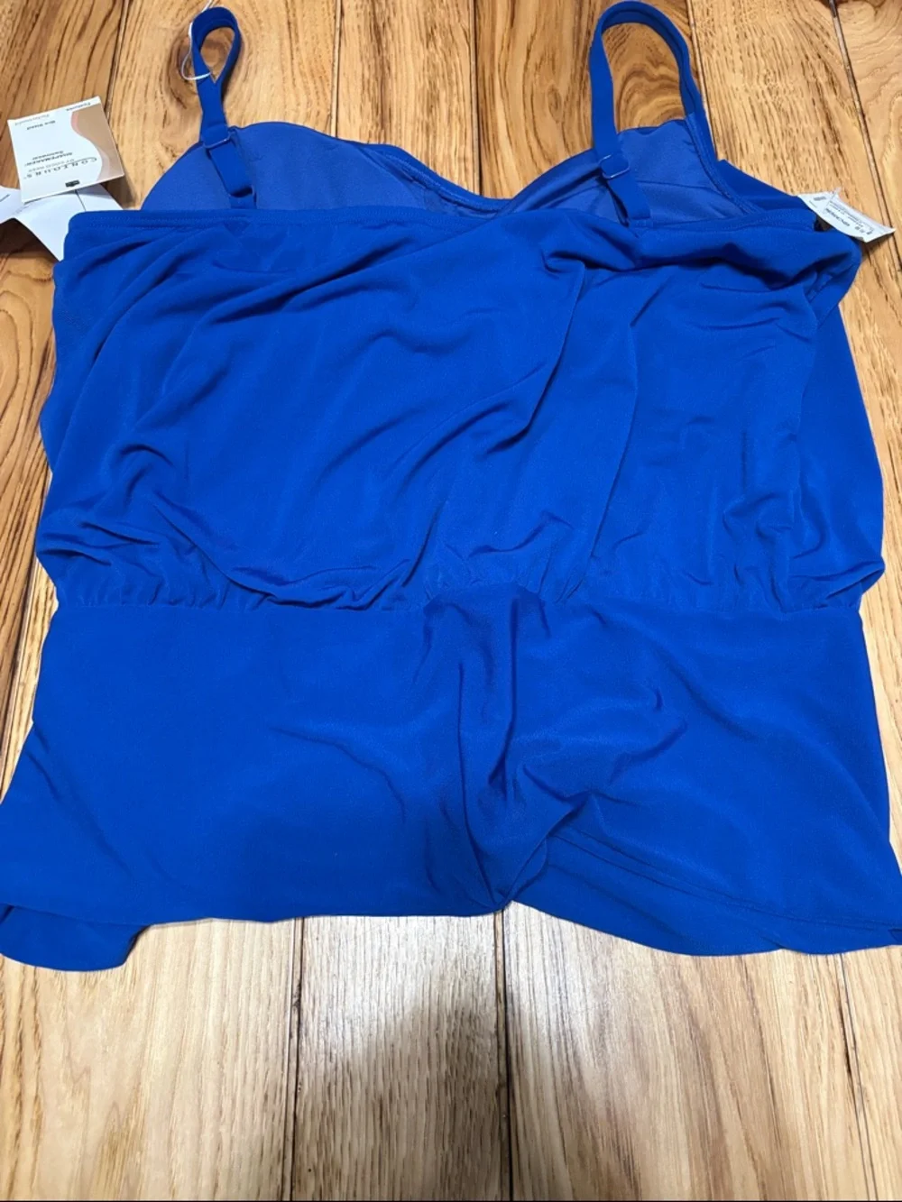 Coco Reef Cobalt Blue Spaghetti-Strap Bathing Suit Top - Picture 8 of 9